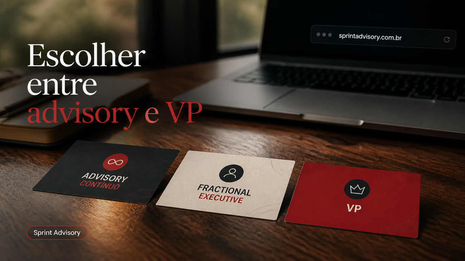 Advisory contínuo, fractional executive ou VP: qual modelo descentraliza melhor as decisões do founder?