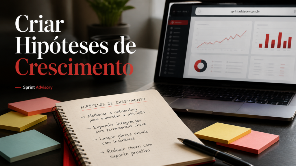 Como criar hipóteses de crescimento testáveis para SaaS: método prático em 6 passos