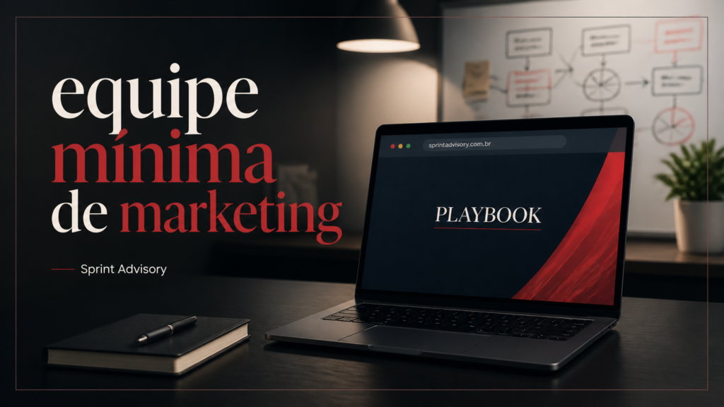 Equipe mínima de marketing para SaaS: papéis essenciais, terceirização e playbooks iniciais