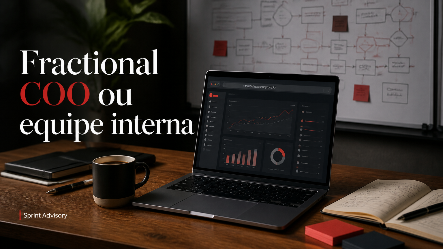 Fractional COO ou equipe interna: como escolher para descentralizar decisões do fundador em SaaS